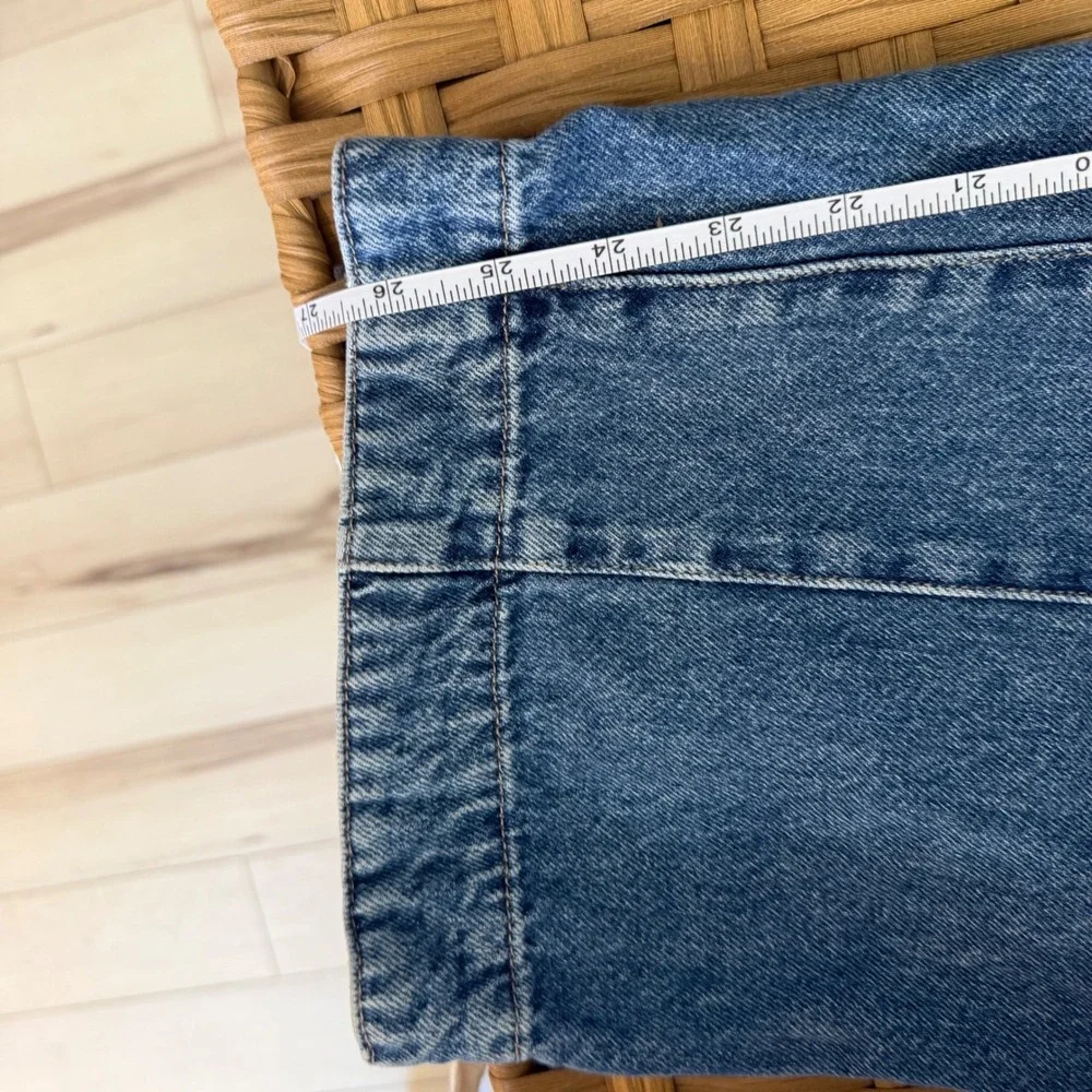 Free People We The Free High Roller Denim Jumpsuit Medium Wash Blue Large L - Picture 7 of 7